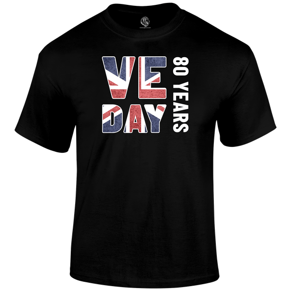 VE Day 80 Years T Shirt by Lion Legion 