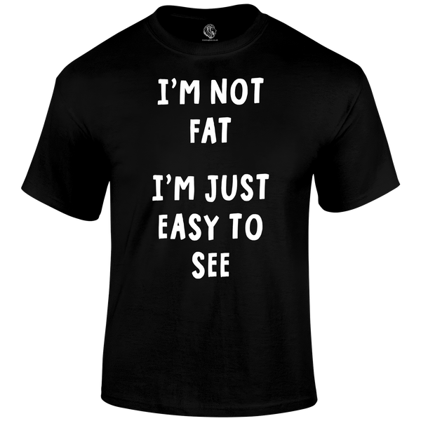 Not Fat Funny T Shirt by Lion Legion 