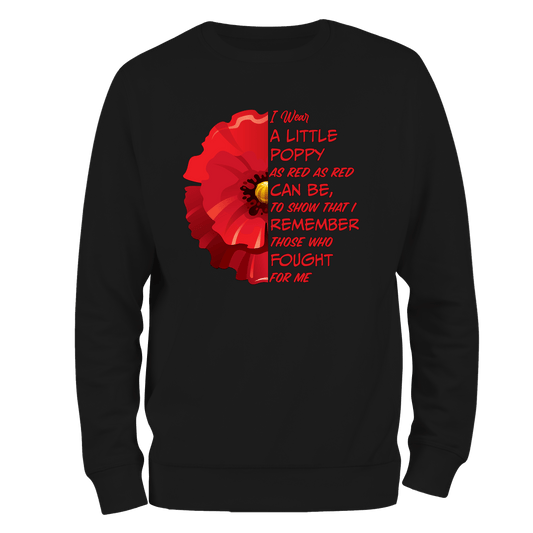 Little Poppy Remembrance Sweatshirt by Lion Legion 