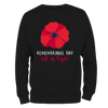 Big Poppy Remembrance Day Sweatshirt by Lion Legion 