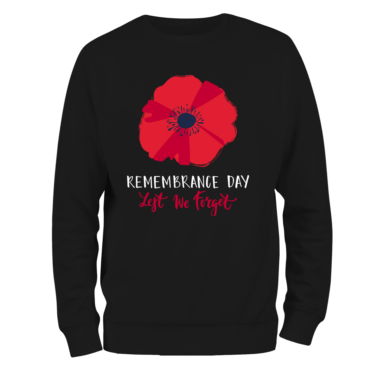 Big Poppy Remembrance Day Sweatshirt by Lion Legion 