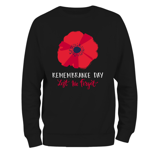 Big Poppy Remembrance Day Sweatshirt by Lion Legion 