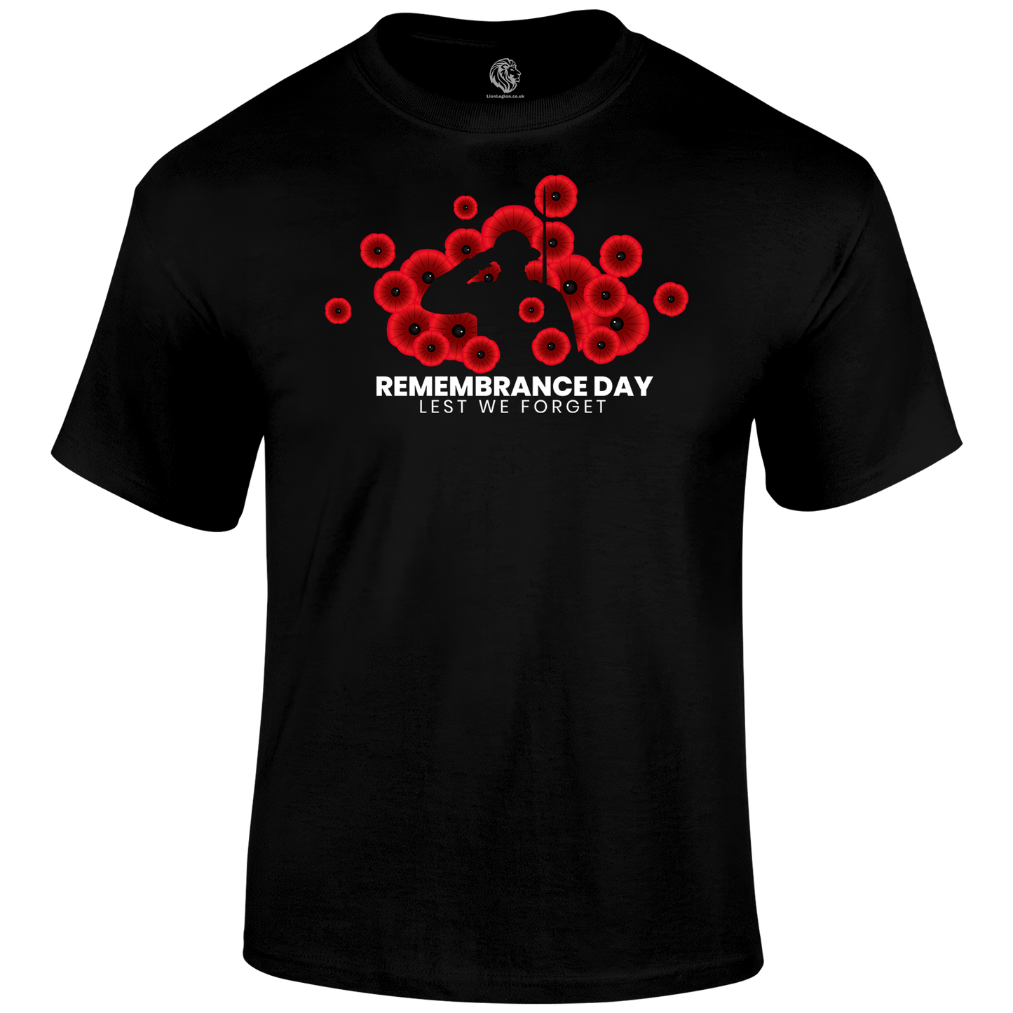 Remembrance Day T Shirt by Lion Legion 