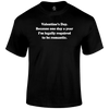Legally Required Valentine T Shirt by Lion Legion 