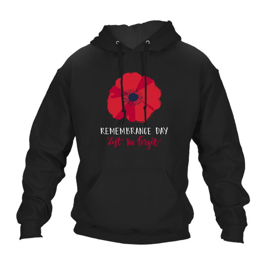 Big Poppy Remembrance Day Hoodie by Lion Legion 