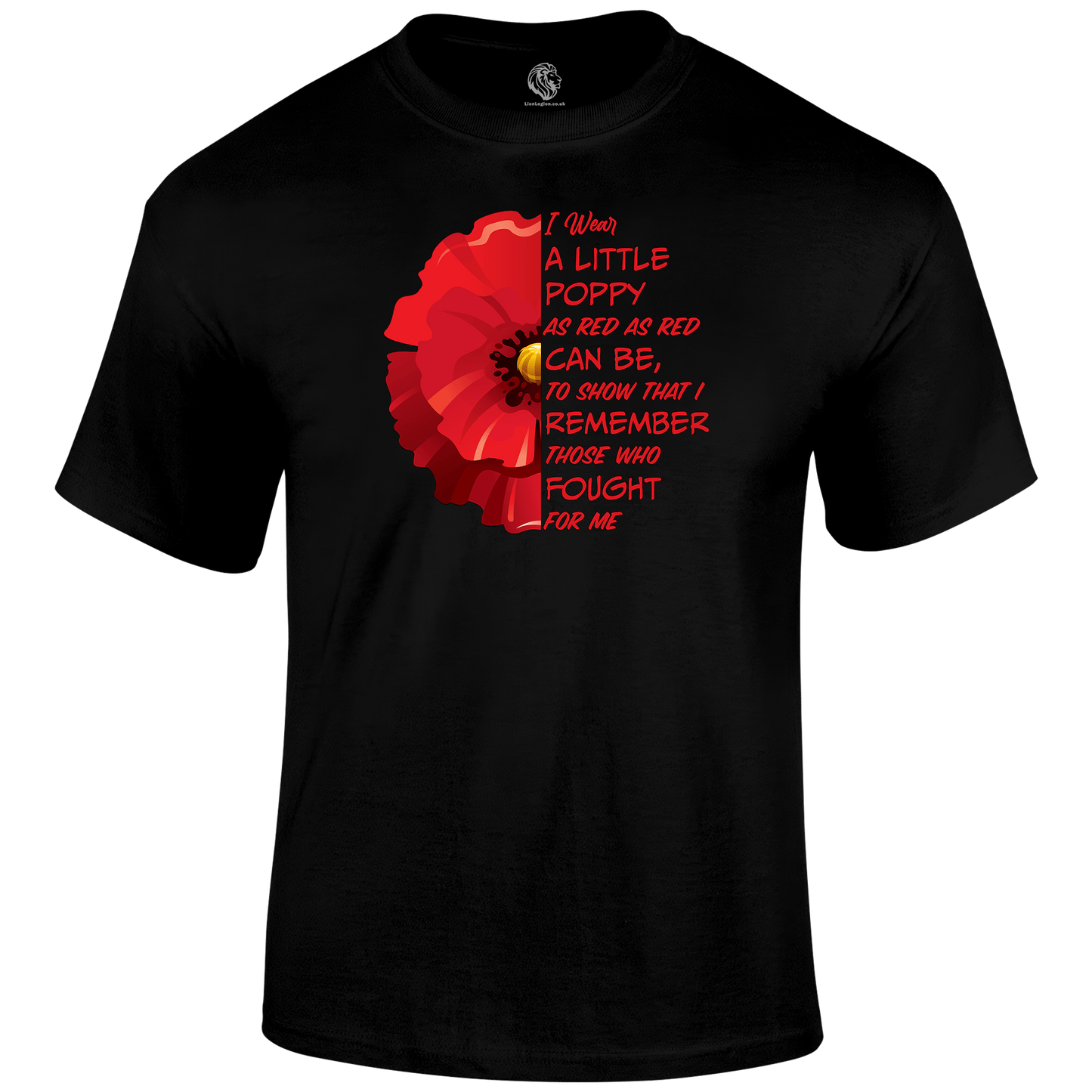 Little Poppy Remembrance T‑Shirt by Lion Legion 