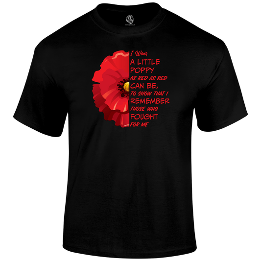 Little Poppy Remembrance T‑Shirt by Lion Legion 