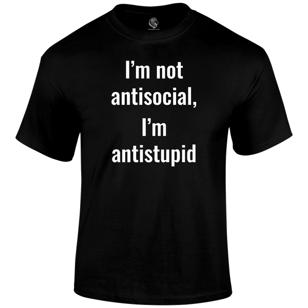 Not Antisocial T Shirt by Lion Legion 