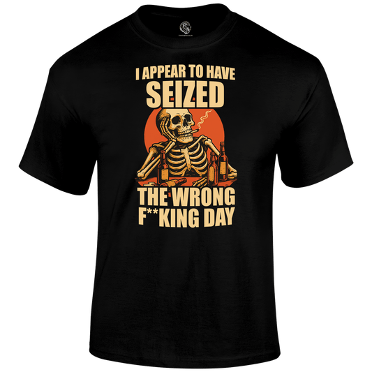Wrong Day Funny T Shirt by Lion Legion 