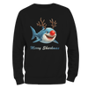 Merry Sharkmas Xmas Jumper by Lion Legion 