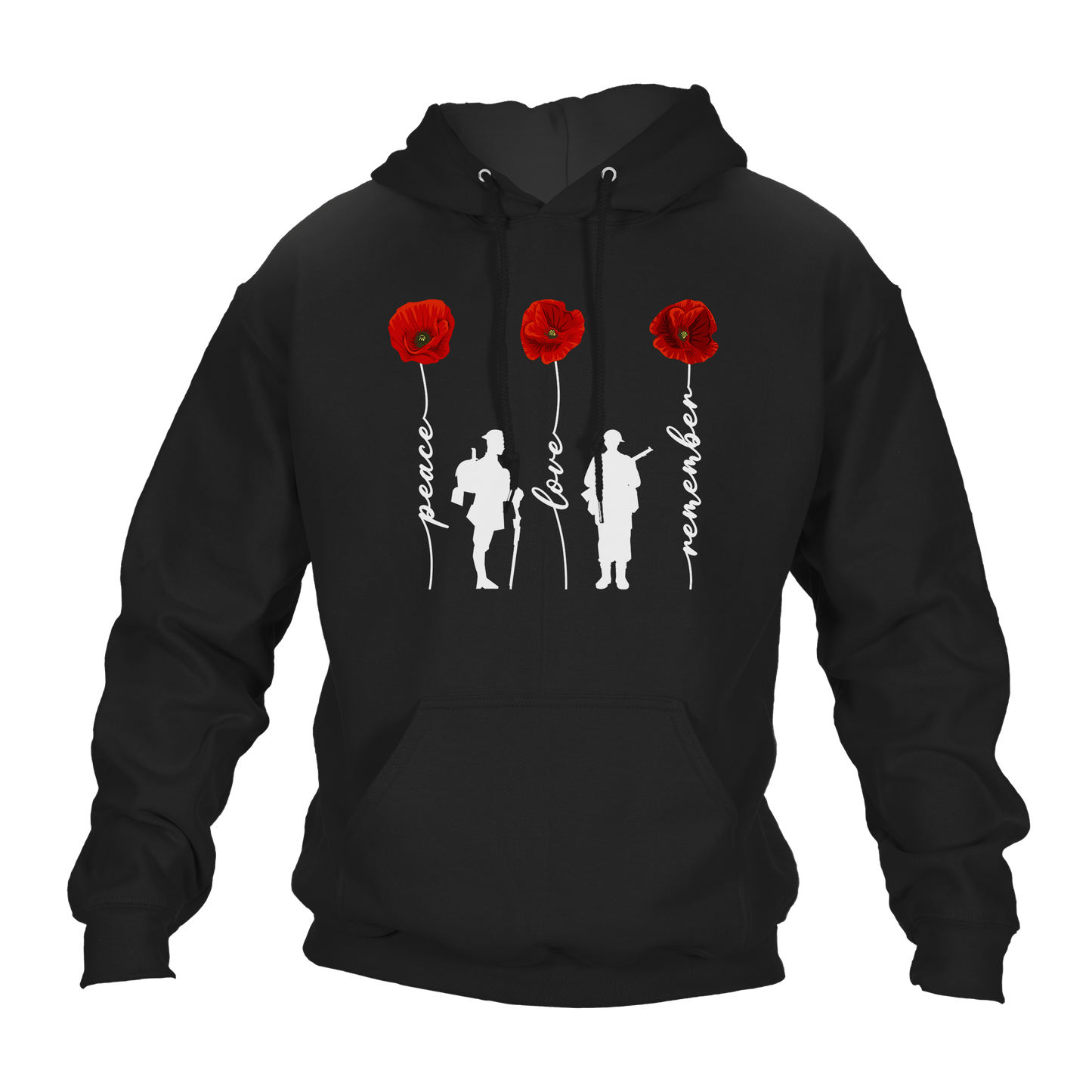Peace And Love Remembrance Day Hoodie by Lion Legion 
