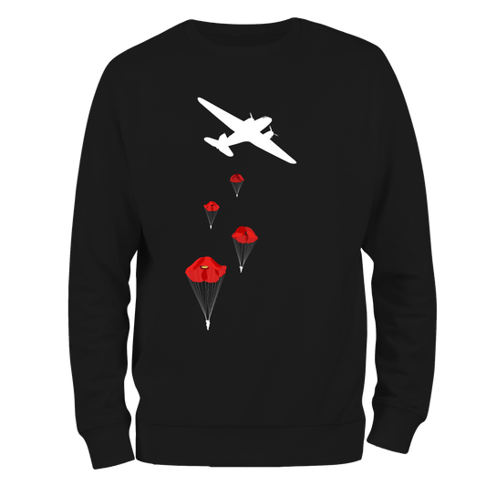 Poppy Drop Remembrance Sweatshirt by Lion Legion 