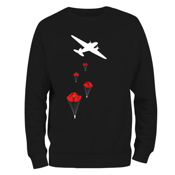 Poppy Drop Remembrance Sweatshirt by Lion Legion 