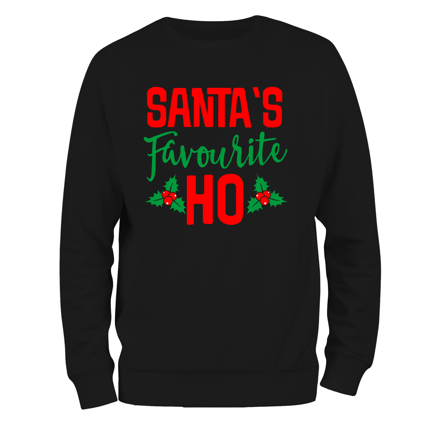 Santa's Ho Funny Christmas Jumper by Lion Legion 