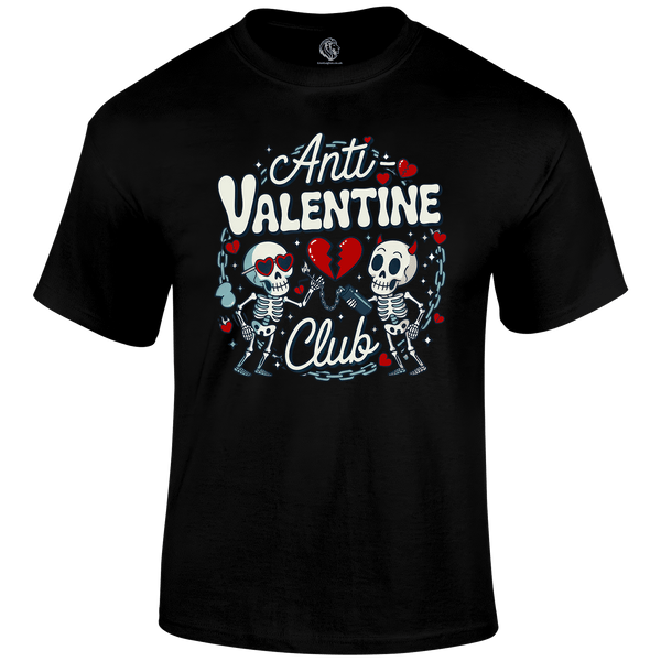 Anti-valentine Valentines Day T Shirt by Lion Legion 