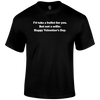 No Selfie Valentine's Day T Shirt by Lion Legion 