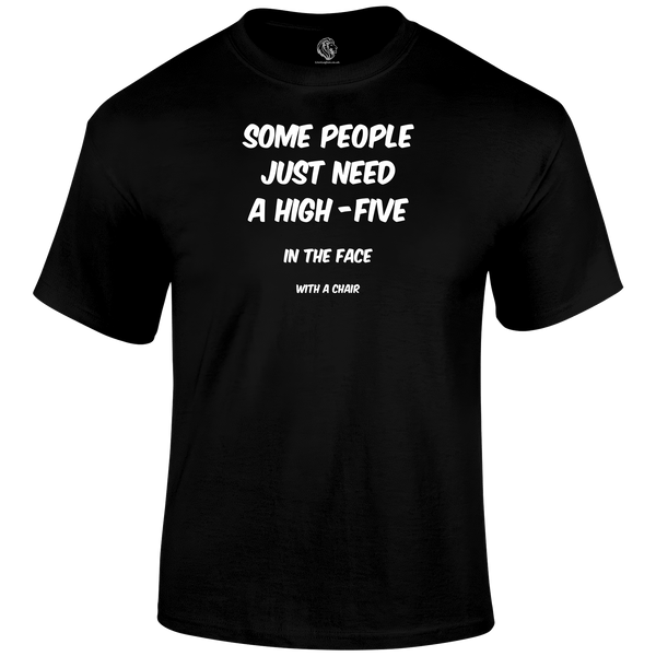 High Five Funny T Shirt by Lion Legion 