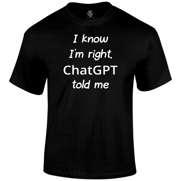 Chat GPT Funny T Shirt by Lion Legion 