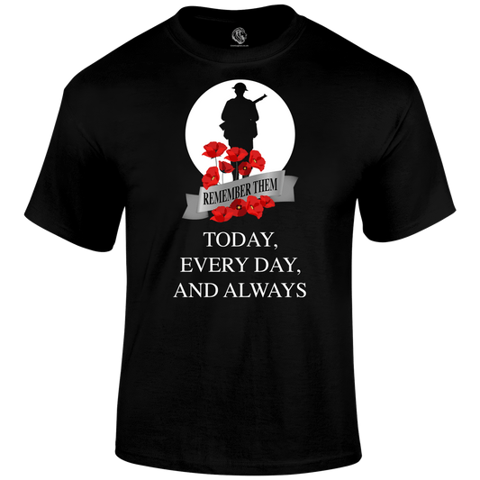 Always WW2 Remembrance Day T Shirt by Lion Legion 