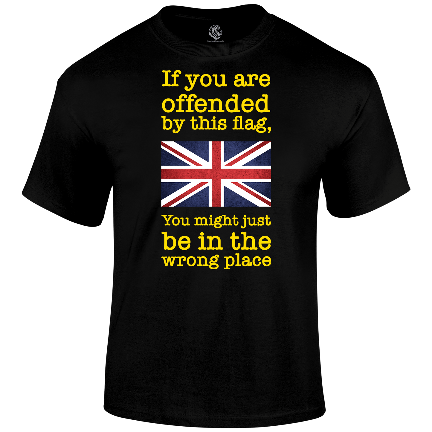 Wrong Place Patriotic T Shirt by Lion Legion 