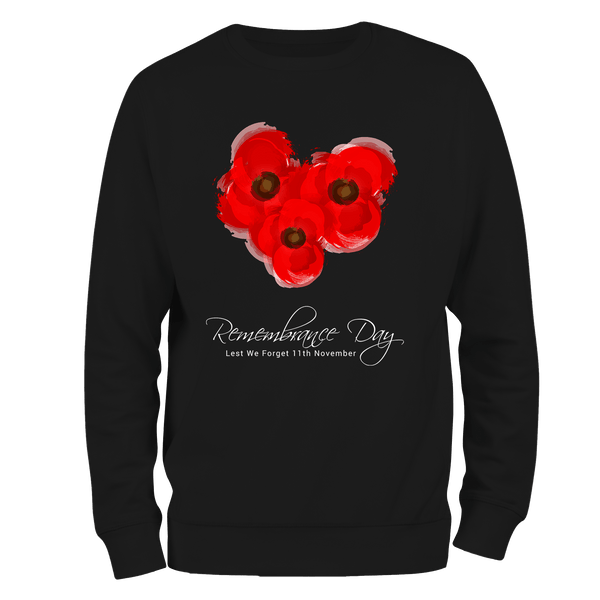 Poppy Trio Remembrance Day Sweatshirt by Lion Legion 