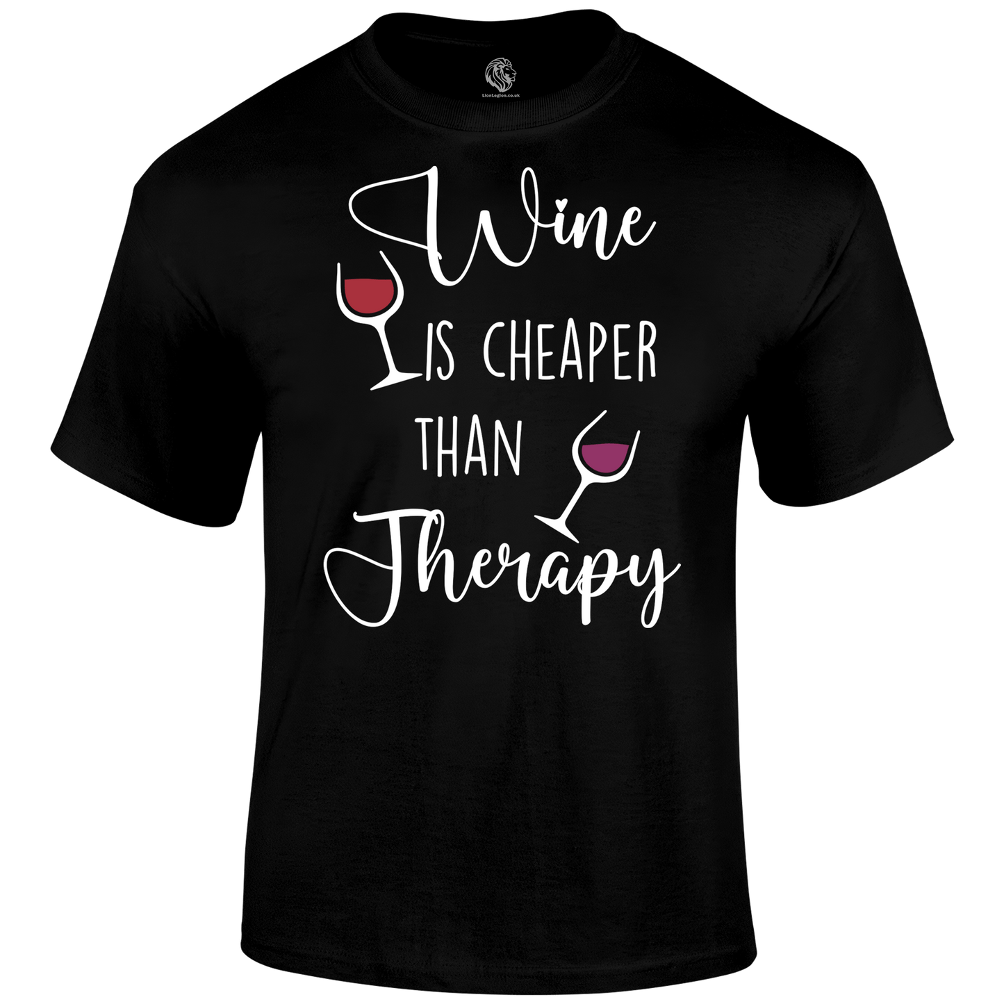 Wine Therapy T Shirt by Lion Legion 