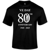 VE Day 80th Remembrance T Shirt by Lion Legion 