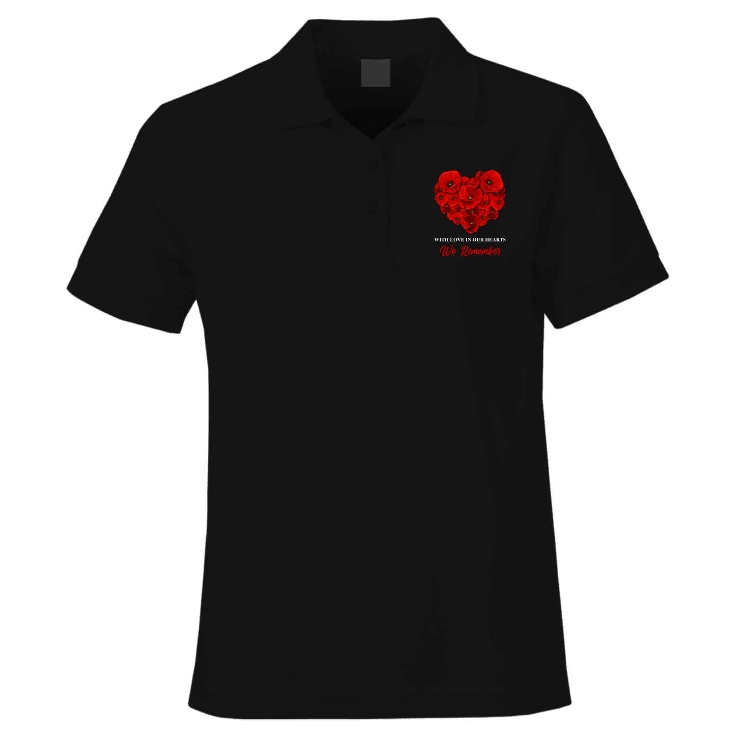 With Love Remembrance Polo Shirt by Lion Legion 