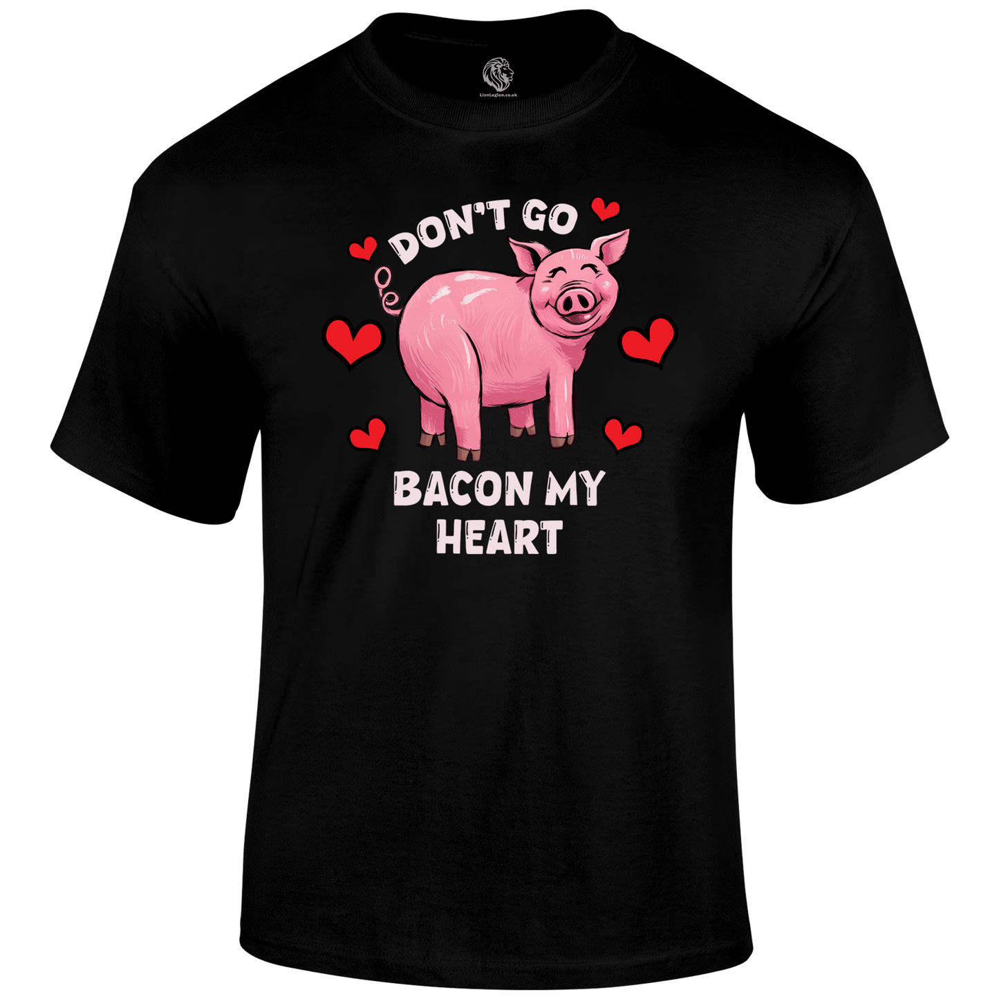 Bacon My Heart Valentine's T Shirt by Lion Legion 