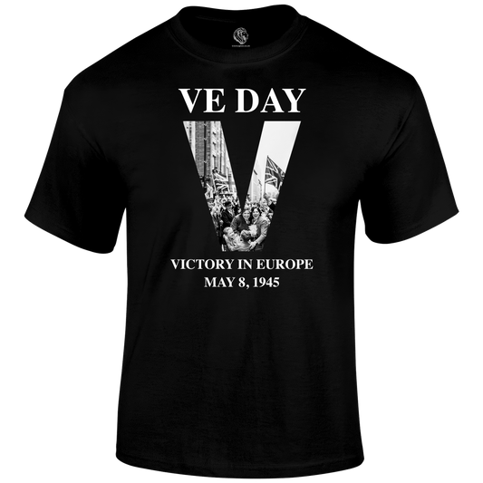VE Day Victory T Shirt by Lion Legion 