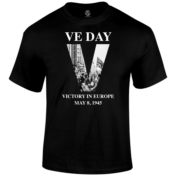 VE Day Victory T Shirt by Lion Legion 