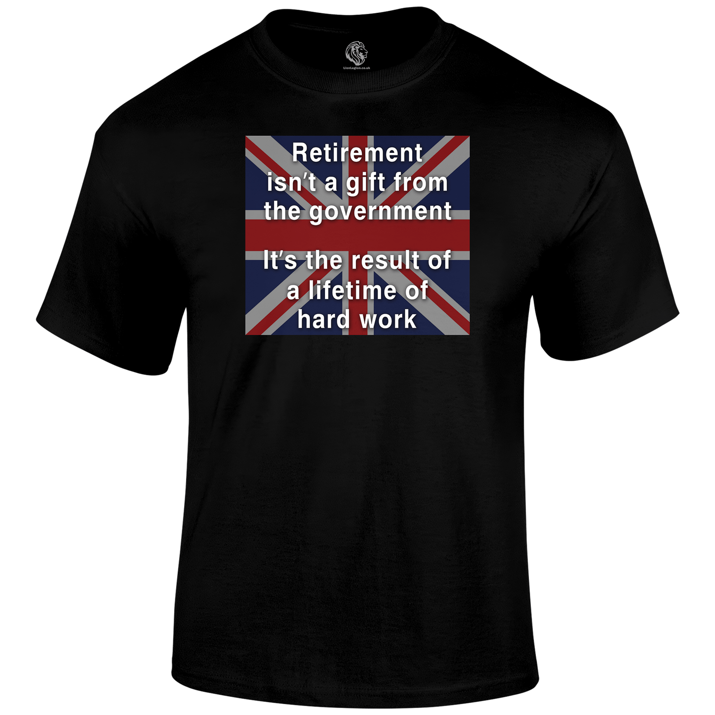 Retirement Gift Patriotic T Shirt by Lion Legion 