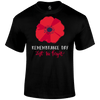 Big Poppy Remembrance Day T Shirt by Lion Legion 