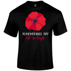 Big Poppy Remembrance Day T Shirt