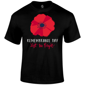 Big Poppy Remembrance Day T Shirt