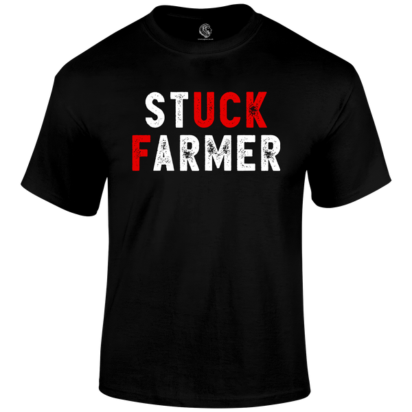 Stuck Farmer Shirt Funny T Shirt by Lion Legion 