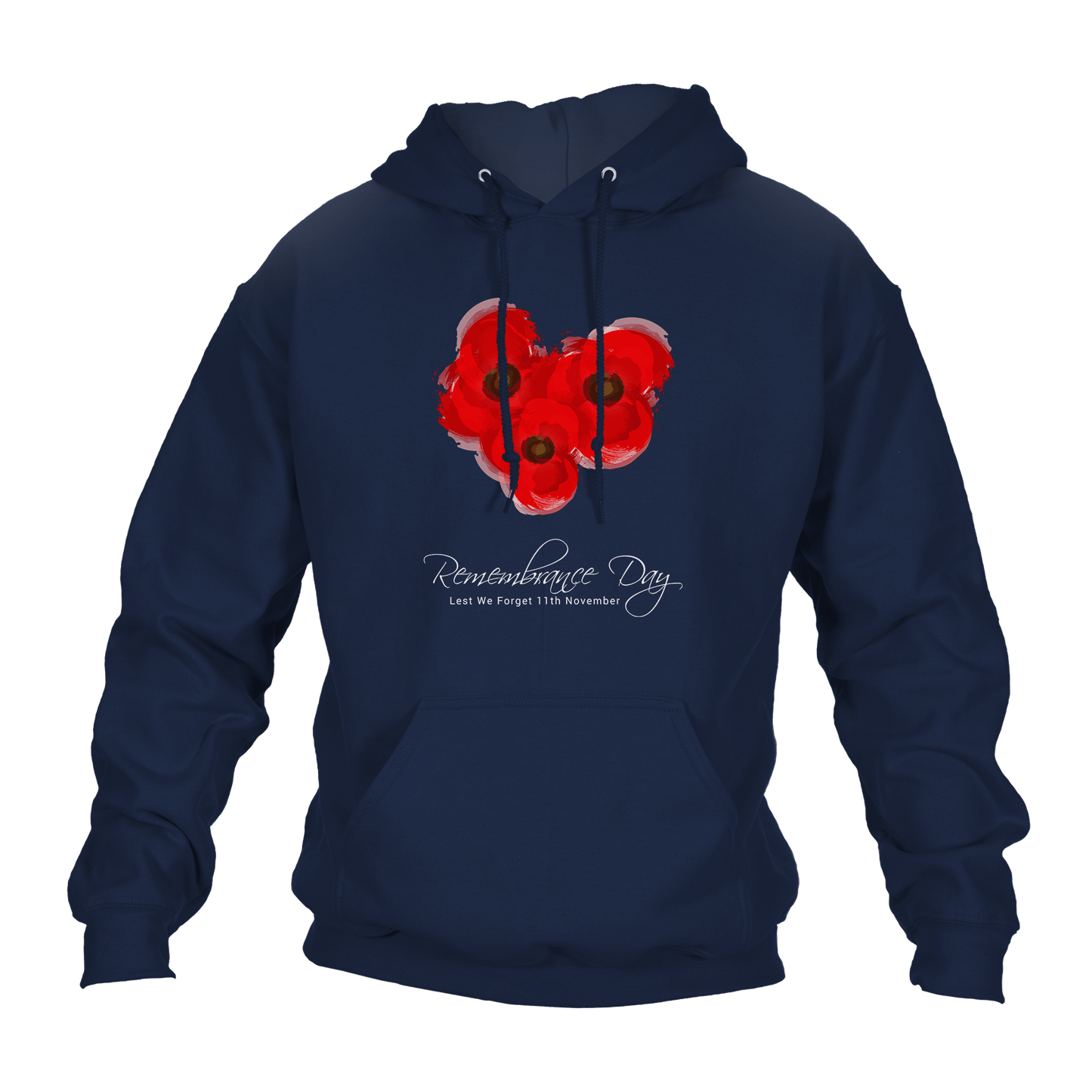 Poppy Trio Remembrance Day Hoodie by Lion Legion 