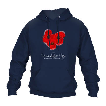 Poppy Trio Remembrance Day Hoodie by Lion Legion 