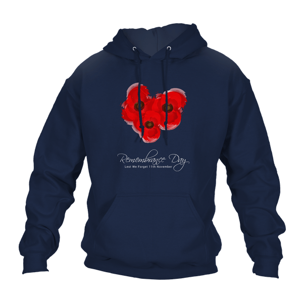 Poppy Trio Remembrance Day Hoodie by Lion Legion 