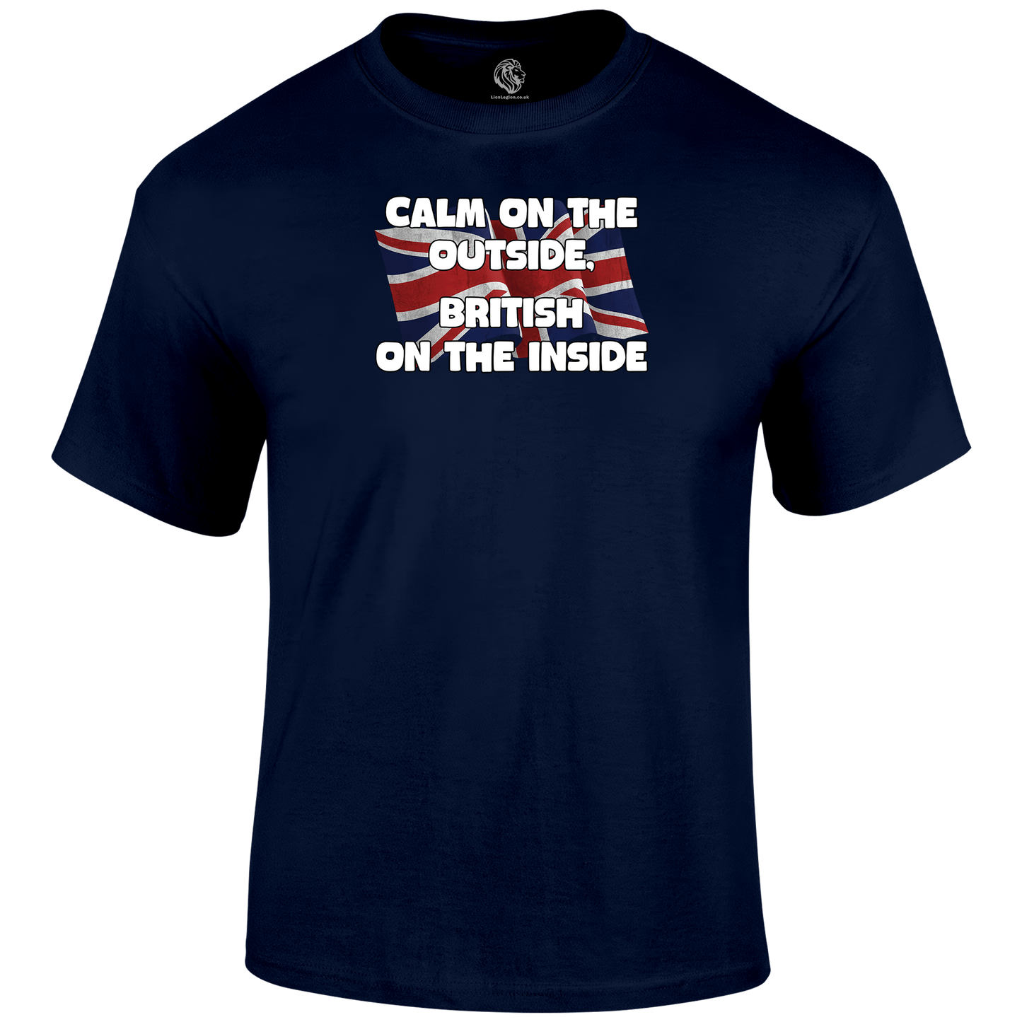 Calm On The Outside Patriotic T Shirt by Lion Legion 