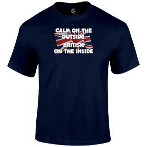 Calm On The Outside Patriotic T Shirt
