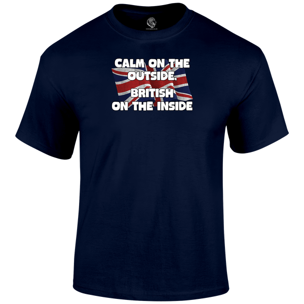 Calm On The Outside Patriotic T Shirt by Lion Legion 