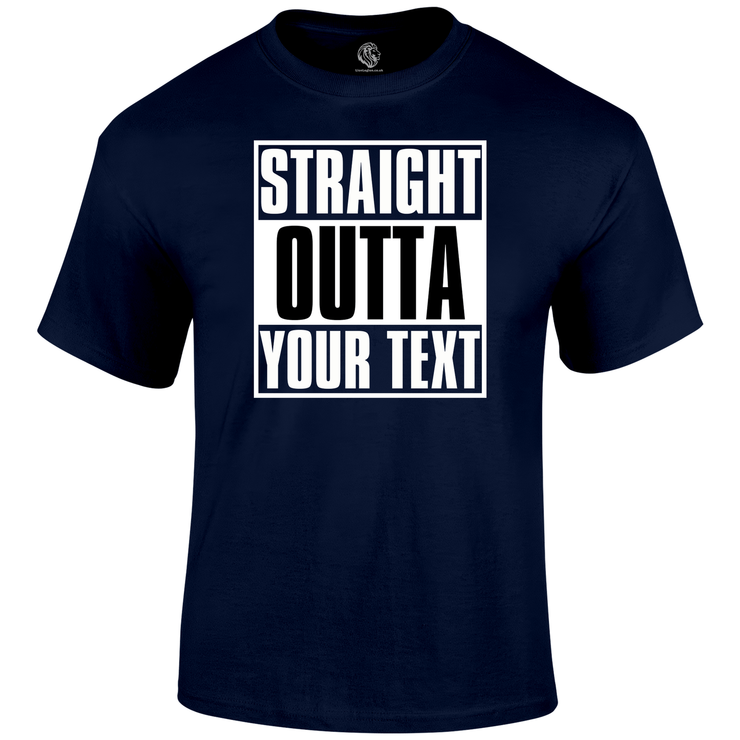 Your Text T Shirt by Lion Legion 