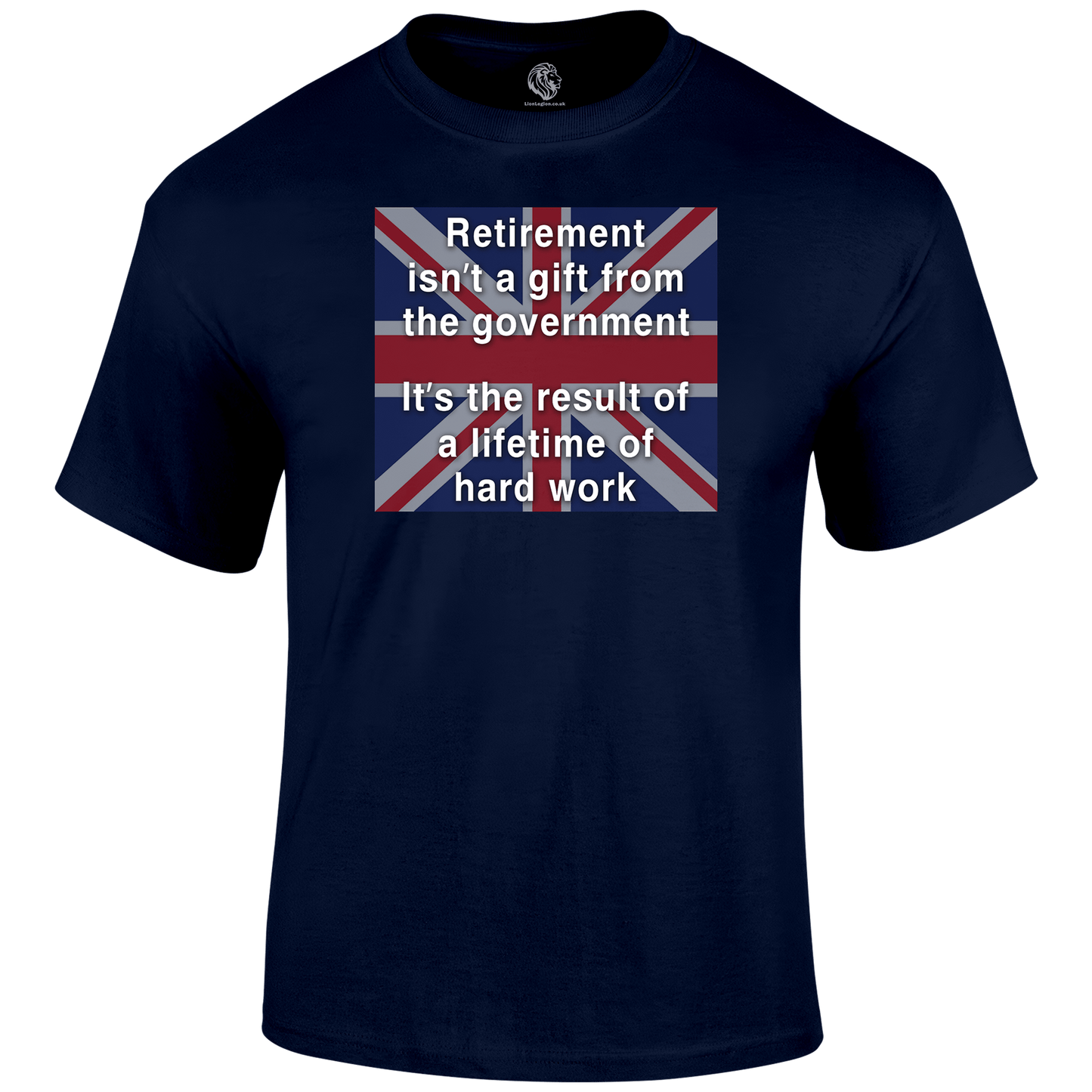 Retirement Gift Patriotic T Shirt by Lion Legion 