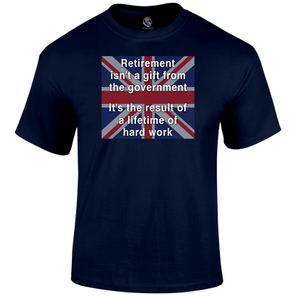 Retirement Gift Patriotic T Shirt by Lion Legion 