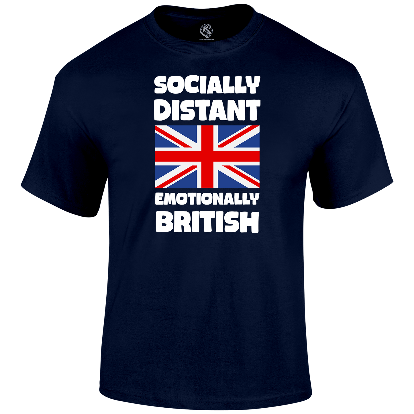 Emotionally British Patriotic T Shirt by Lion Legion 