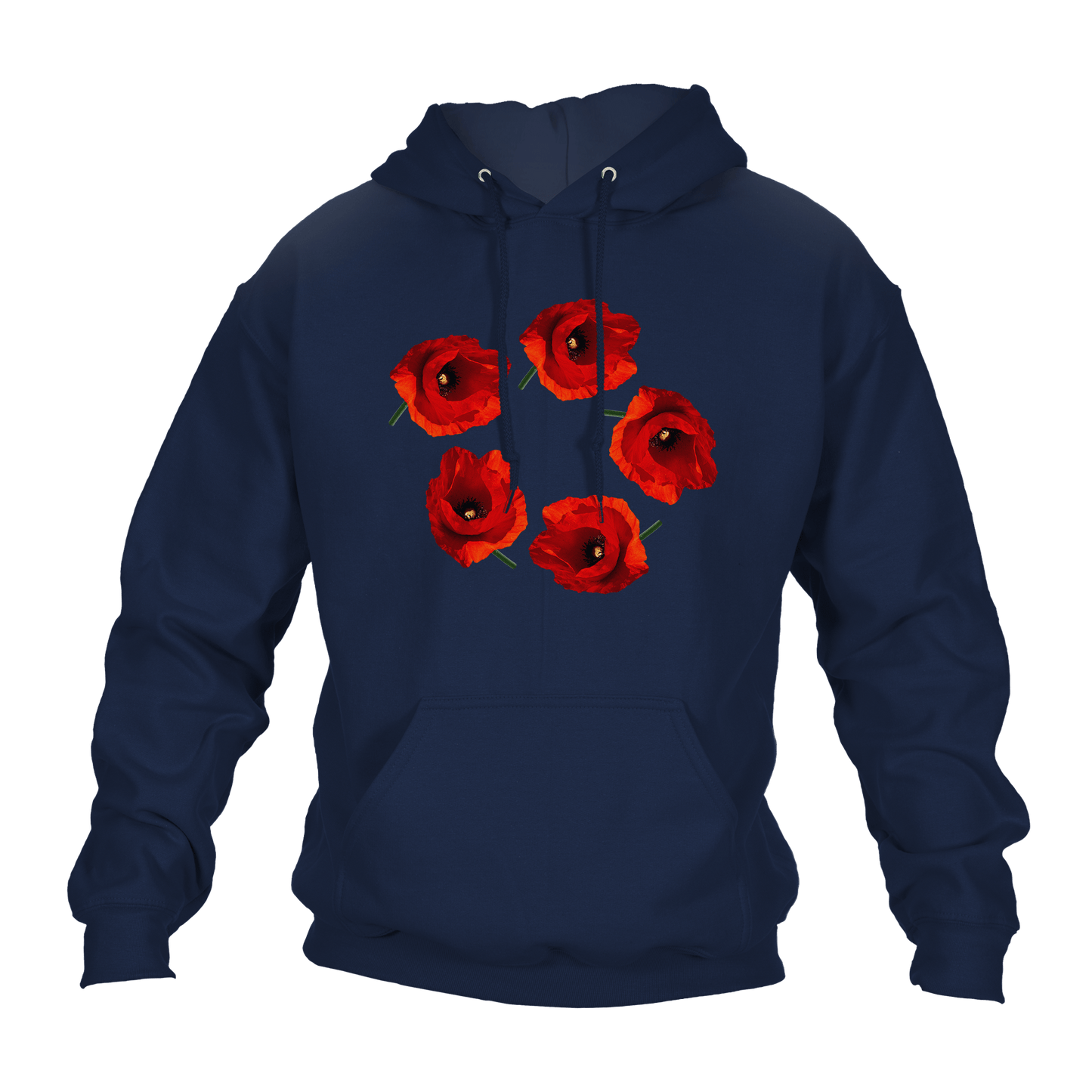 Poppy Circle Remembrance Day Hoodie by Lion Legion 