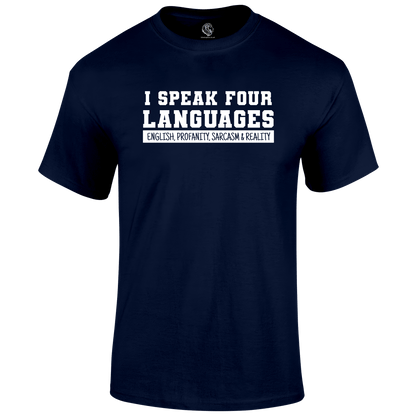 Four Languages T Shirt by Lion Legion 