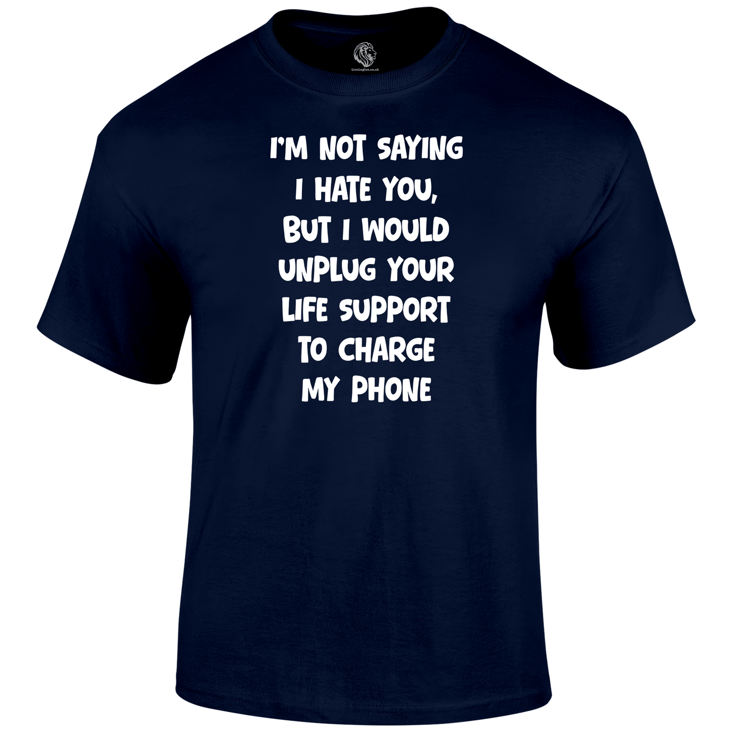 Life Support Funny T Shirt by Lion Legion 