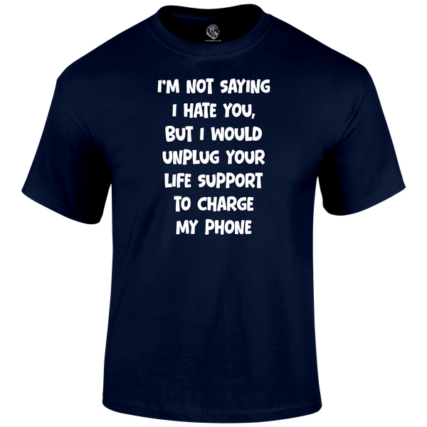 Life Support Funny T Shirt by Lion Legion 